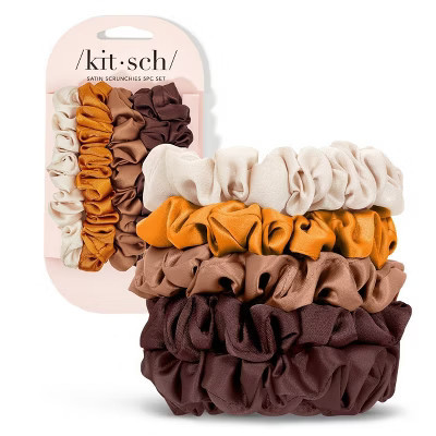 Kitsch Women's Satin Petite Scrunchies - Sedona - 5ct | Target