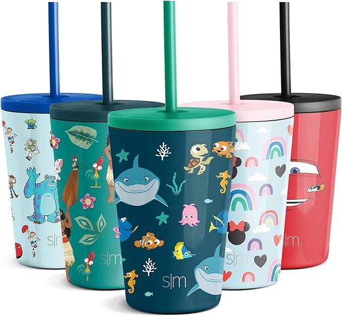 Amazon.com: Simple Modern Disney Kids Cup 12oz Tumbler with Lid and Silicone Straw - Insulated St... | Amazon (US)