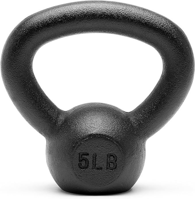 Unipack Premium Powder Coated Solid Cast Iron Kettlebell Weights 5, 10, 15, 20, 25, 30, 35, 40, 4... | Amazon (US)