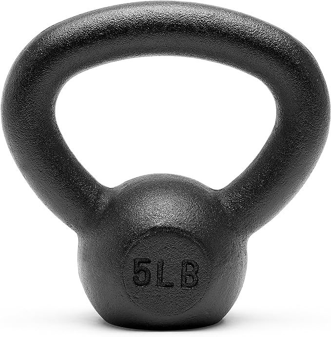 Unipack Premium Powder Coated Solid Cast Iron Kettlebell Weights 5, 10, 15, 20, 25, 30, 35, 40, 4... | Amazon (US)