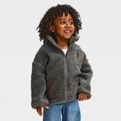 Baby Boys' Juniper Shore Shearling Jacket - Midnight 12M | Target