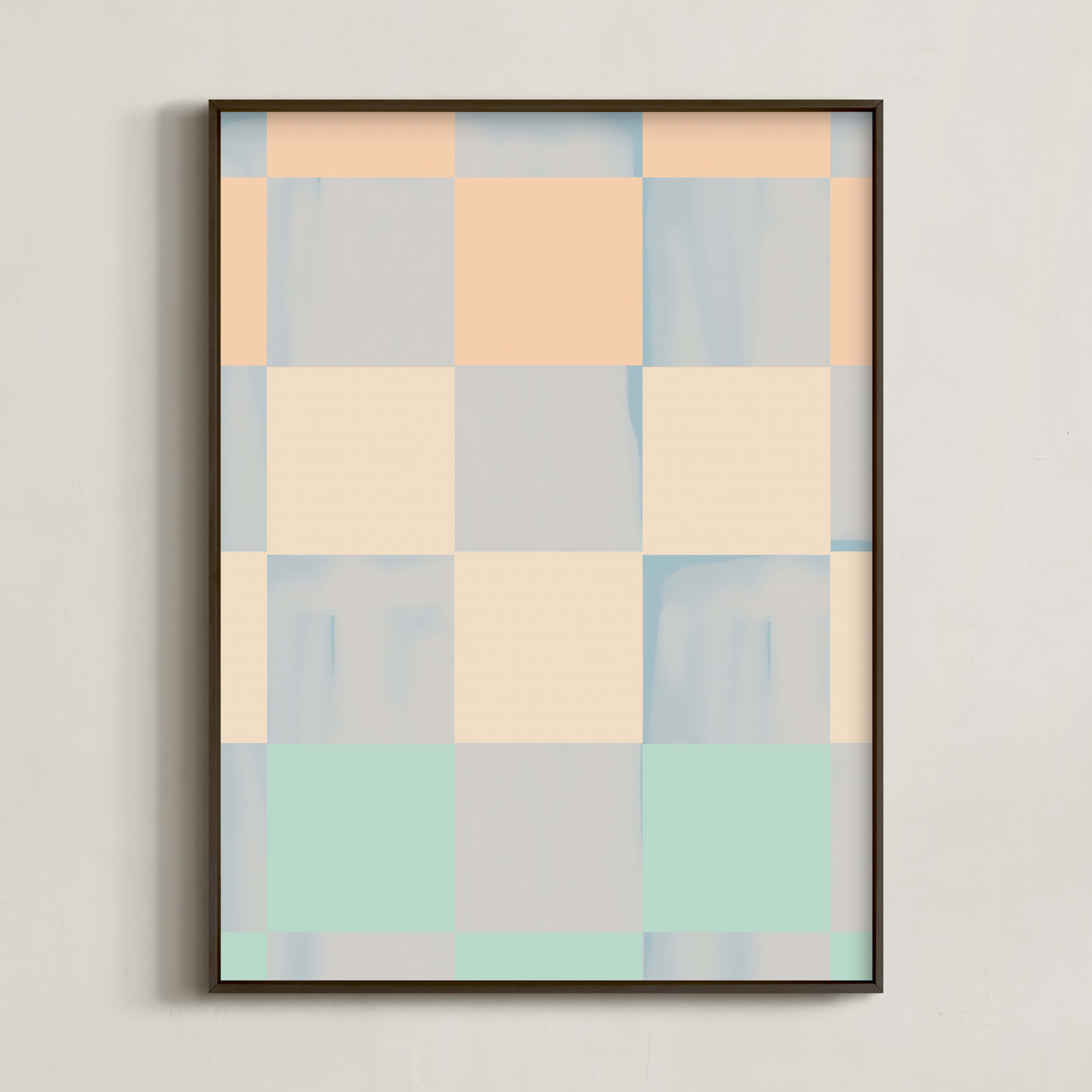 "delicate wash check" - Graphic Limited Edition Art Print by Baumbirdy. | Minted