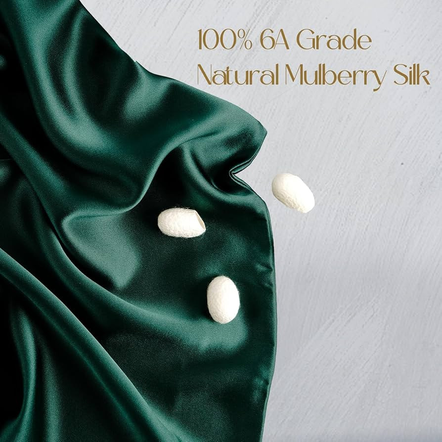 ZIMASILK 100% Pure Mulberry Silk Pillowcase for Hair and Skin Health,Soft and Smooth,Both Sides P... | Amazon (US)