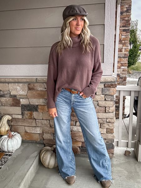 Sweater - wearing a large
Jeans - 10 extra long, other washes are longer length
Boots - 11 

#LTKmidsize #LTKsalealert