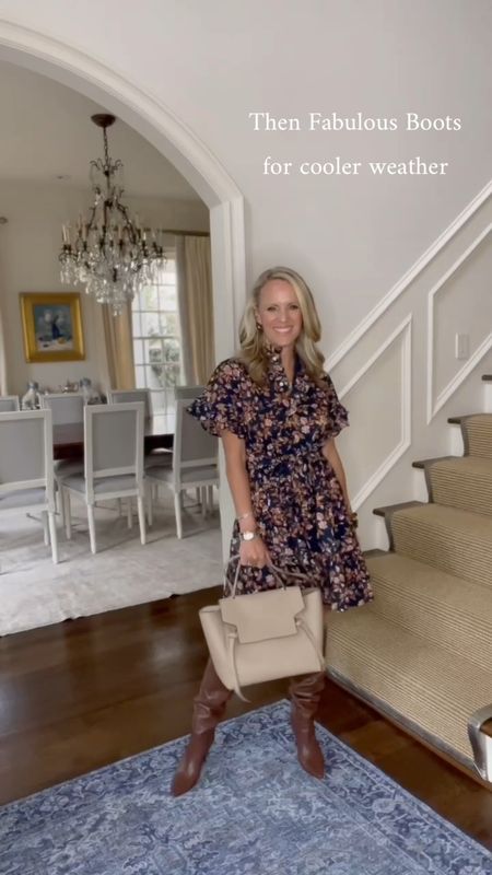 The perfect Fall dress from Mille two ways! 
Early Fall with sandals and with boots for cooler weather! 
Shop this look and my favorites from this brand at www.aliciawoodlifestyle.com and when you follow me in LTK 

#LTKstyletip #LTKSeasonal #LTKshoecrush