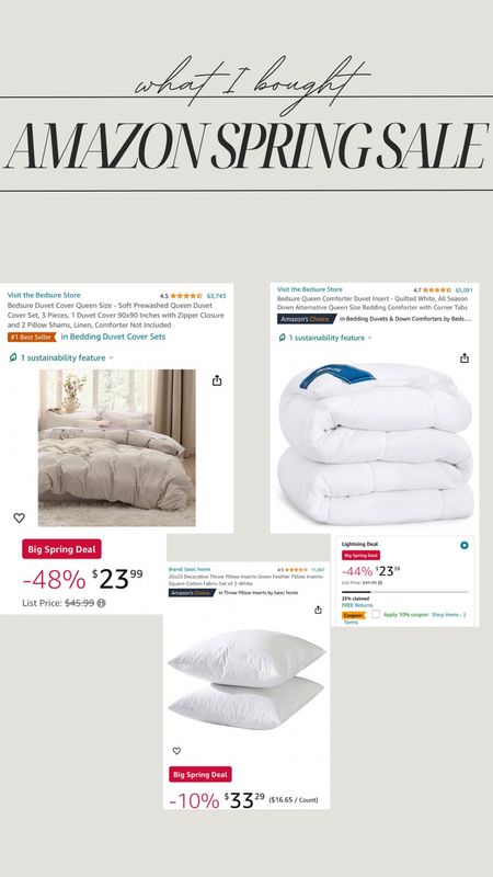 Amazon Spring Sale - bedding on major sale!! 

#LTKSeasonal #LTKhome