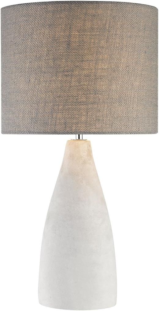 Elk Lighting D2949 Rockport Table Lamp in Polished Concrete with Burlap Shade-Tall | Amazon (US)