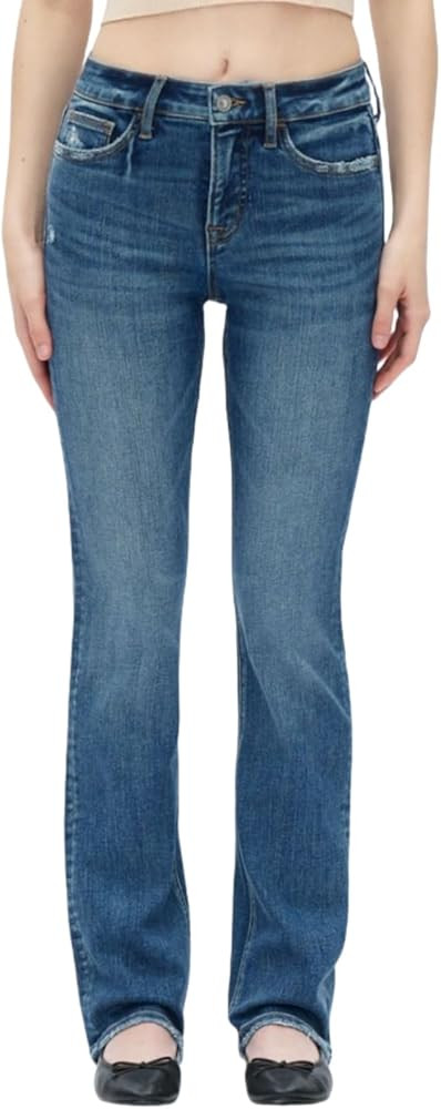 ONESO Jeans for Women Trendy Mid Rise Baggy Jeans Comfortable Stretchy Womens Straight Leg Jean f... | Amazon (US)