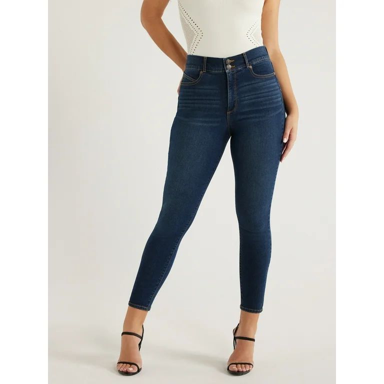 Sofia Jeans Women's Skinny Super High Rise Contouring Jeans, 27" Inseam, Sizes 00-22 | Walmart (US)