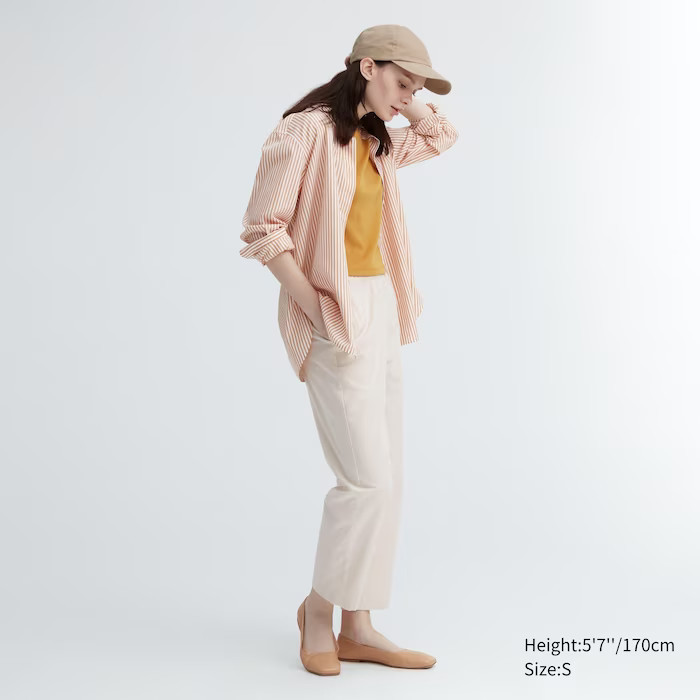 Cotton Relaxed Ankle Pants | UNIQLO (US)