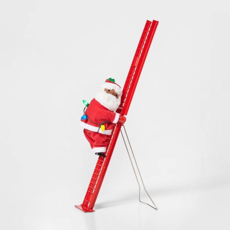 17" Battery Operated Climbing Santa Decorative Figurine - Wondershop™ | Target