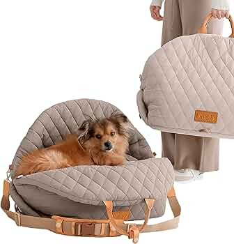 Dog Car Seat for Small Dogs – Secure 3-in-1 Booster, Travel Carrier & Dog Bed – Washable Cove... | Amazon (US)
