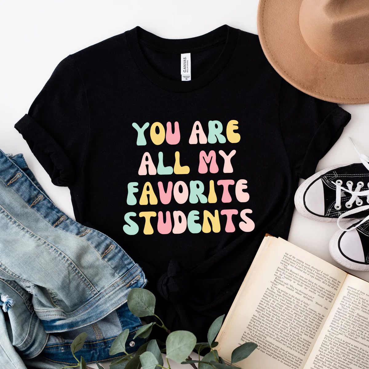 Favorite Students Colorful | Short Sleeve Graphic Tee | Simply Sage Market