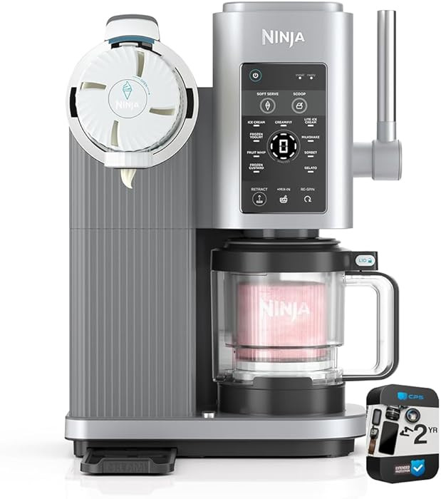 Ninja NC701 CREAMi Swirl 13-in-1 Soft Serve Ice Cream Machine (Renewed) Bundle with 2 YR CPS Enha... | Amazon (US)