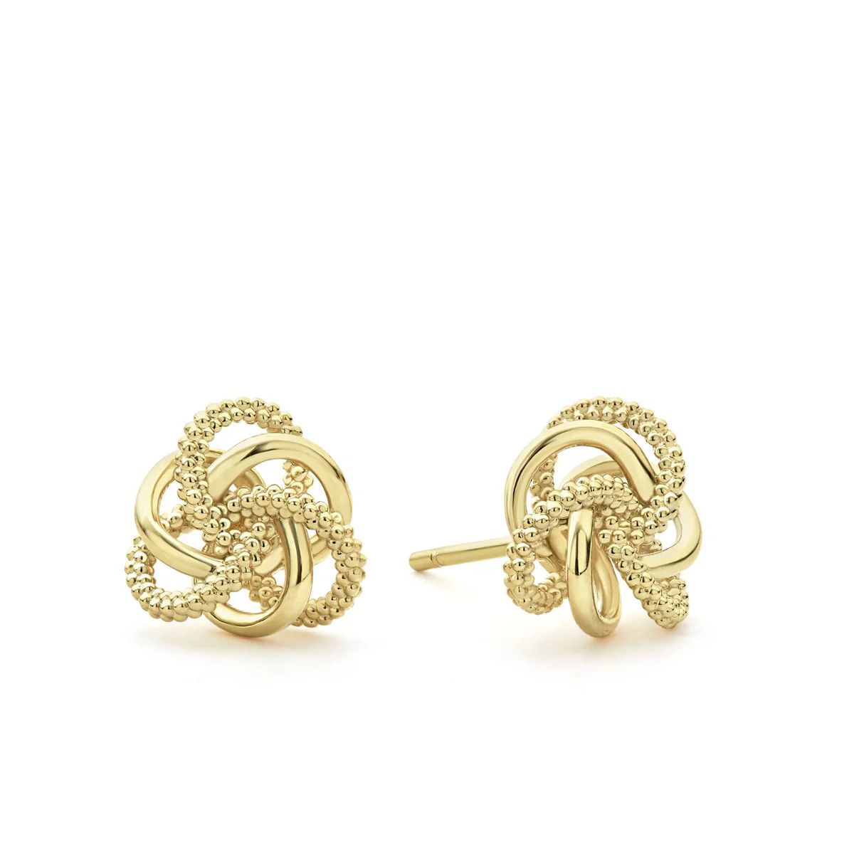 Small 18K Gold Love Knot Stud Earrings | LAGOS