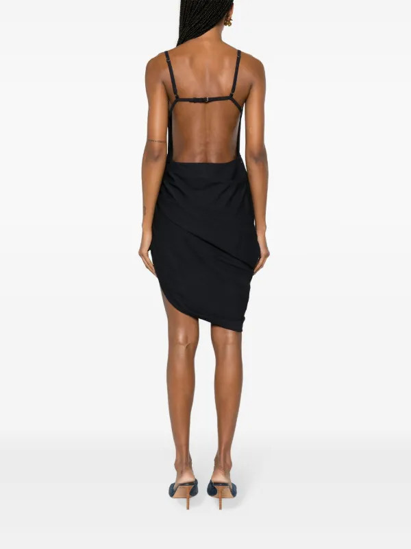 Jacquemus La Robe Saudade Draped Minidress - Farfetch | Farfetch Global