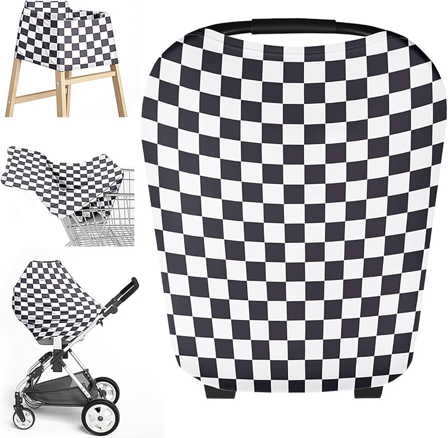 Little Jump Multi-use Baby Carseat Cover, Breathable Nursing Cover, High Stretchy Infant Carseat ... | Amazon (US)