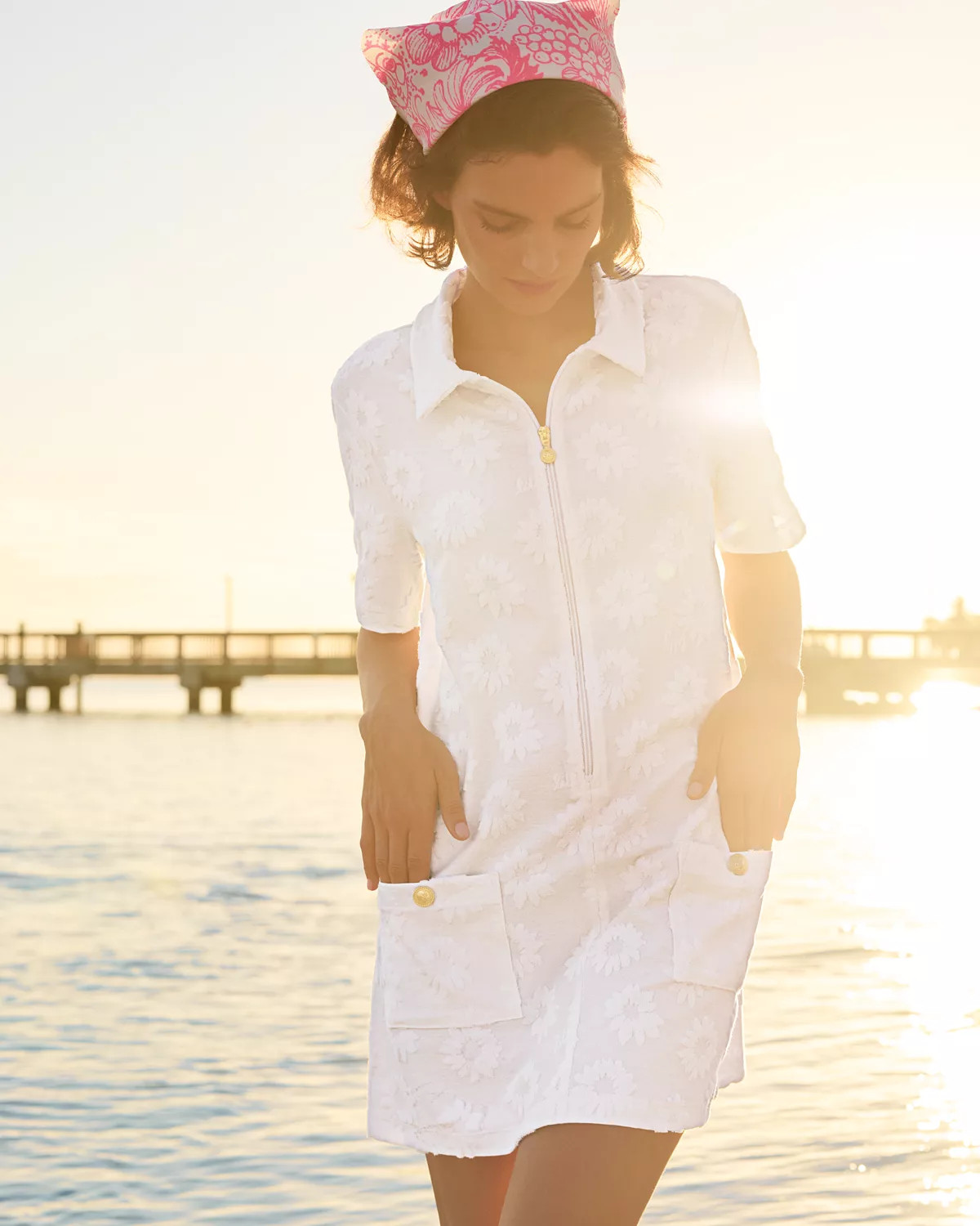 Brayton Short Sleeve Terry Cover-Up | Lilly Pulitzer