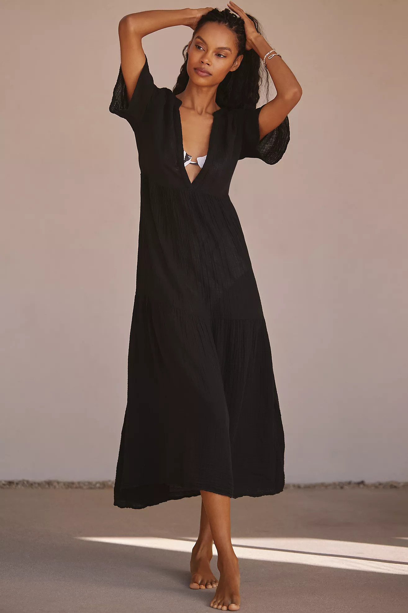 The Kallie Flowy Maxi Dress | Anthropologie (US)