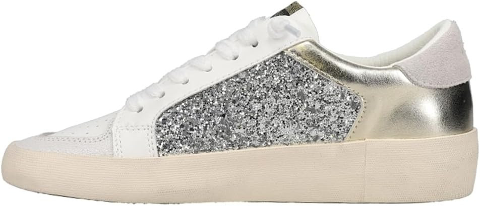 VINTAGE HAVANA Womens Libby 1 Metallic Sneakers Shoes Casual - Gold, Silver, White | Amazon (US)