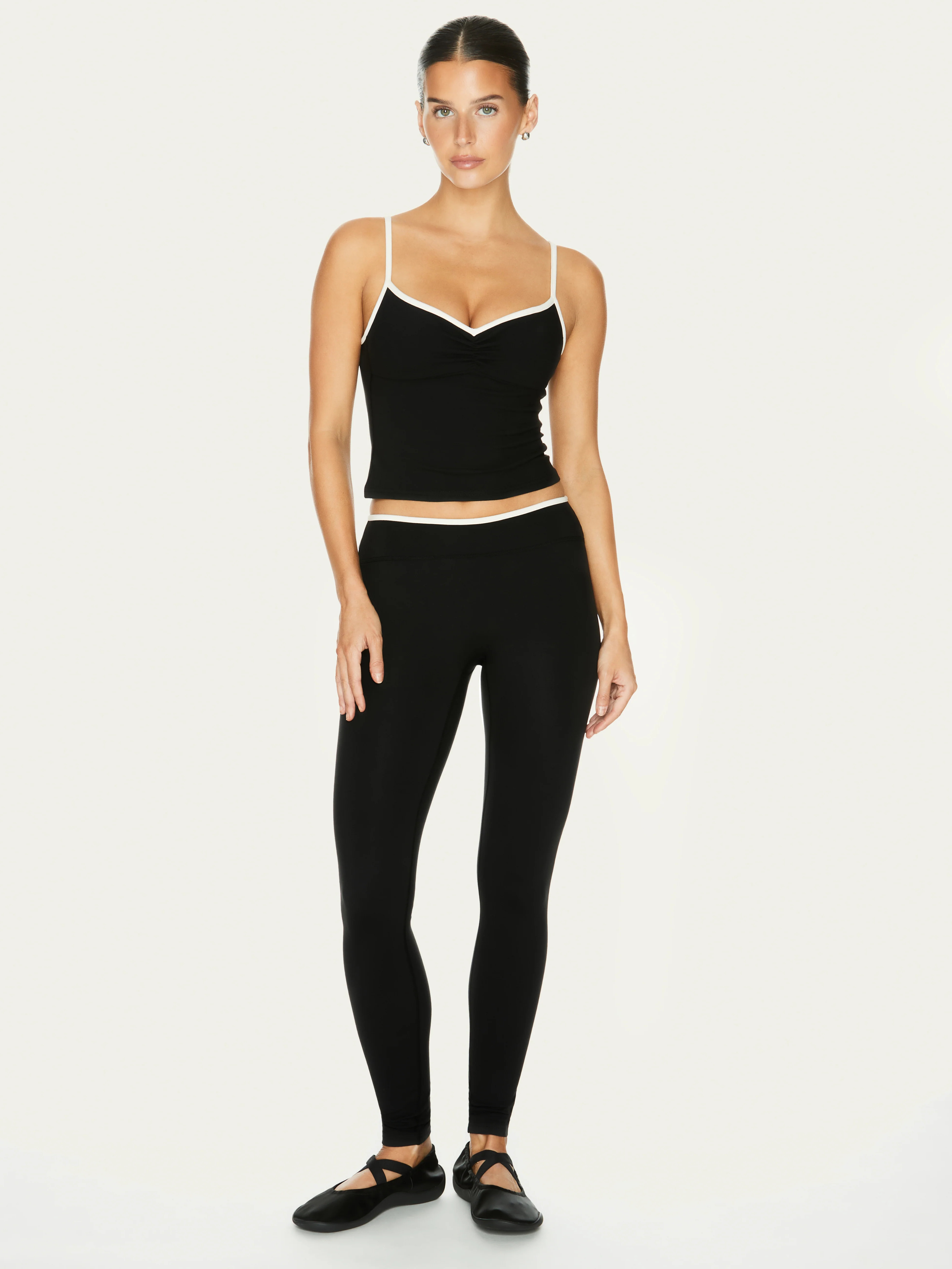 The Frame Legging Black & Cream | 437