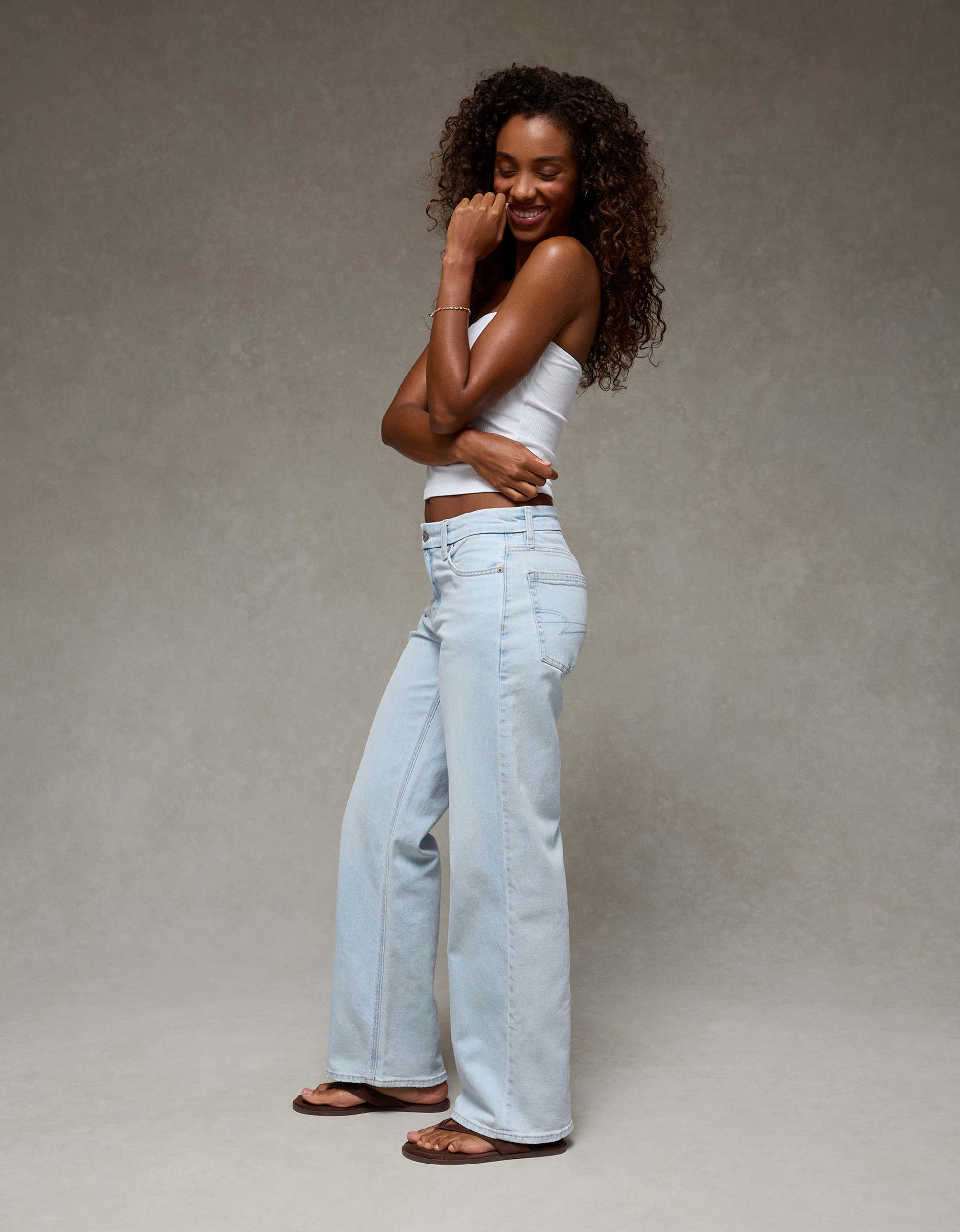 AE Strigid Curvy High-Waisted Stovepipe Jean | American Eagle Outfitters (US & CA)