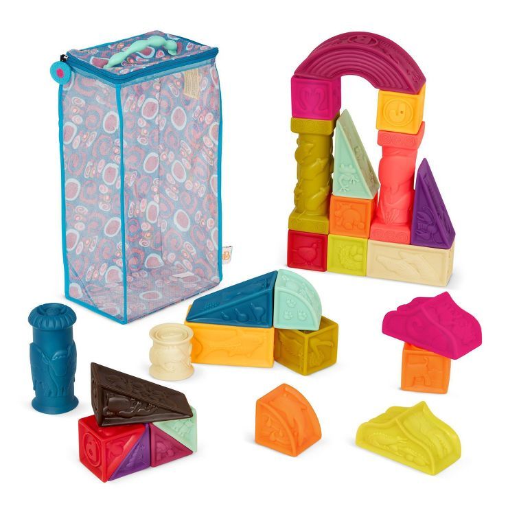 B. toys Educational Baby Blocks - Elemenosqueeze | Target