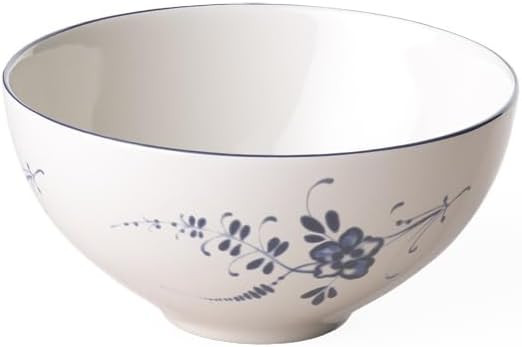 Villeroy & Boch Vieux Luxembourg Individual Bowl : Asia, 4.25 in, Premium Porcelain, White/Blue | Amazon (US)