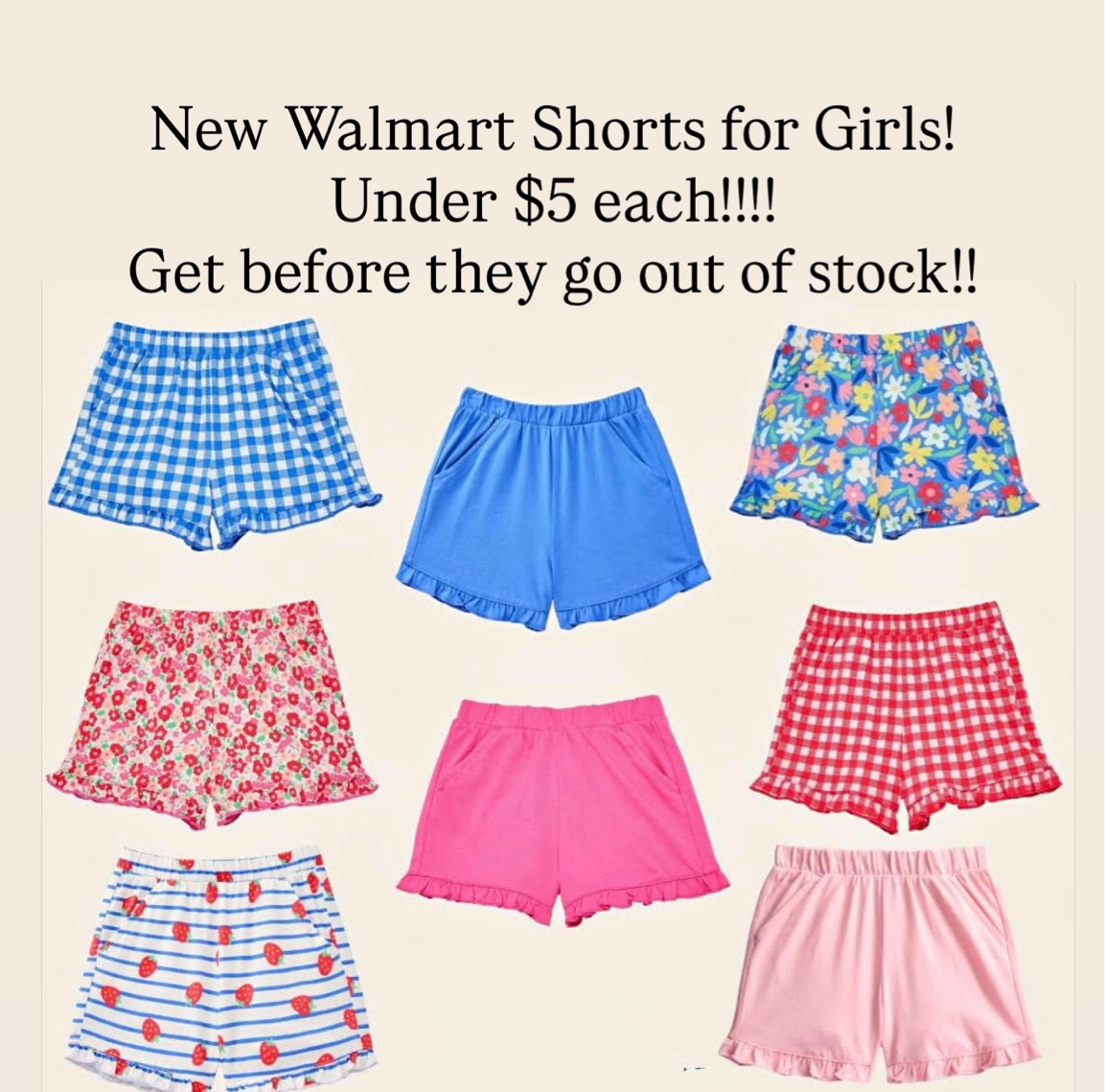 The bestttt spring/summer shorts!!! Under $5 each!!!

#LTKKids #LTKdayinmylife #LTKSeasonal