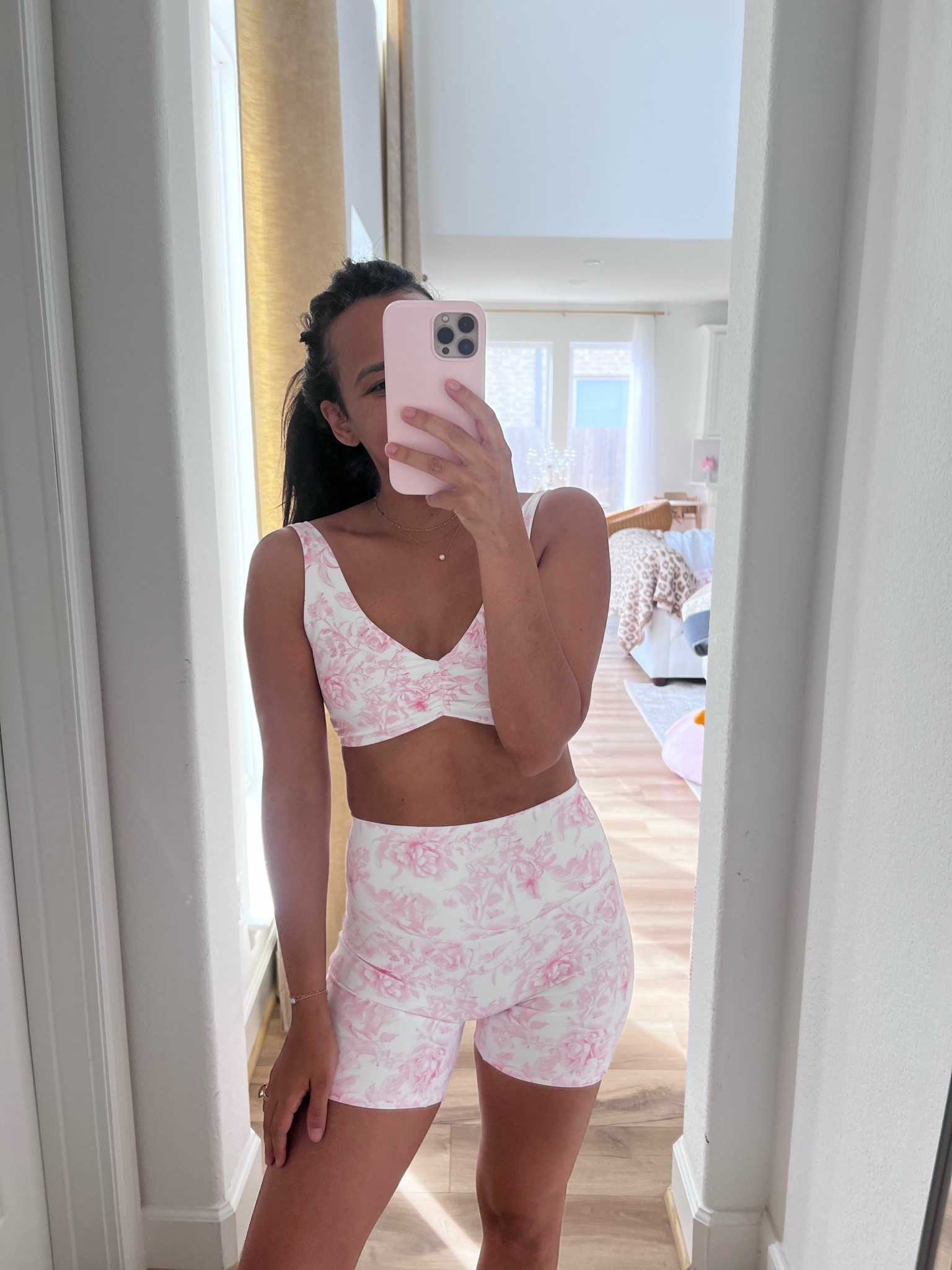 Floral workout set, activewear, biker shorts

#LTKfitnessgoals #LTKootd #LTKgrwm