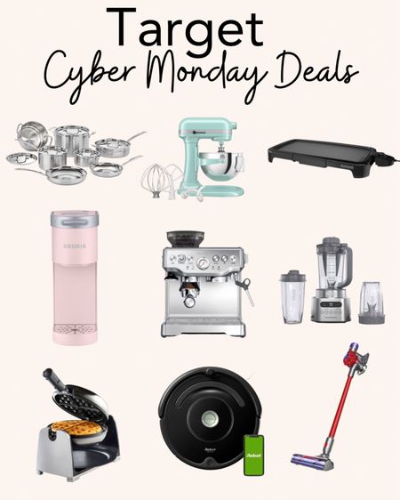 Target cyber Monday deals. #ad Gift ideas for her. Dyson on sale. Roomba on sale. Stainless steel pots and pans. Kitchen aid mixer. Griddle on sale. Waffle maker. Home gifts. @target @targetstyle #targetpartner

#LTKhome #LTKHoliday #LTKGiftGuide
