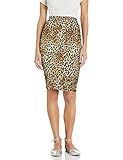 Star Vixen Women's Below-Knee Pencil Skirt with Back Slit, Leopard Print, S | Amazon (US)