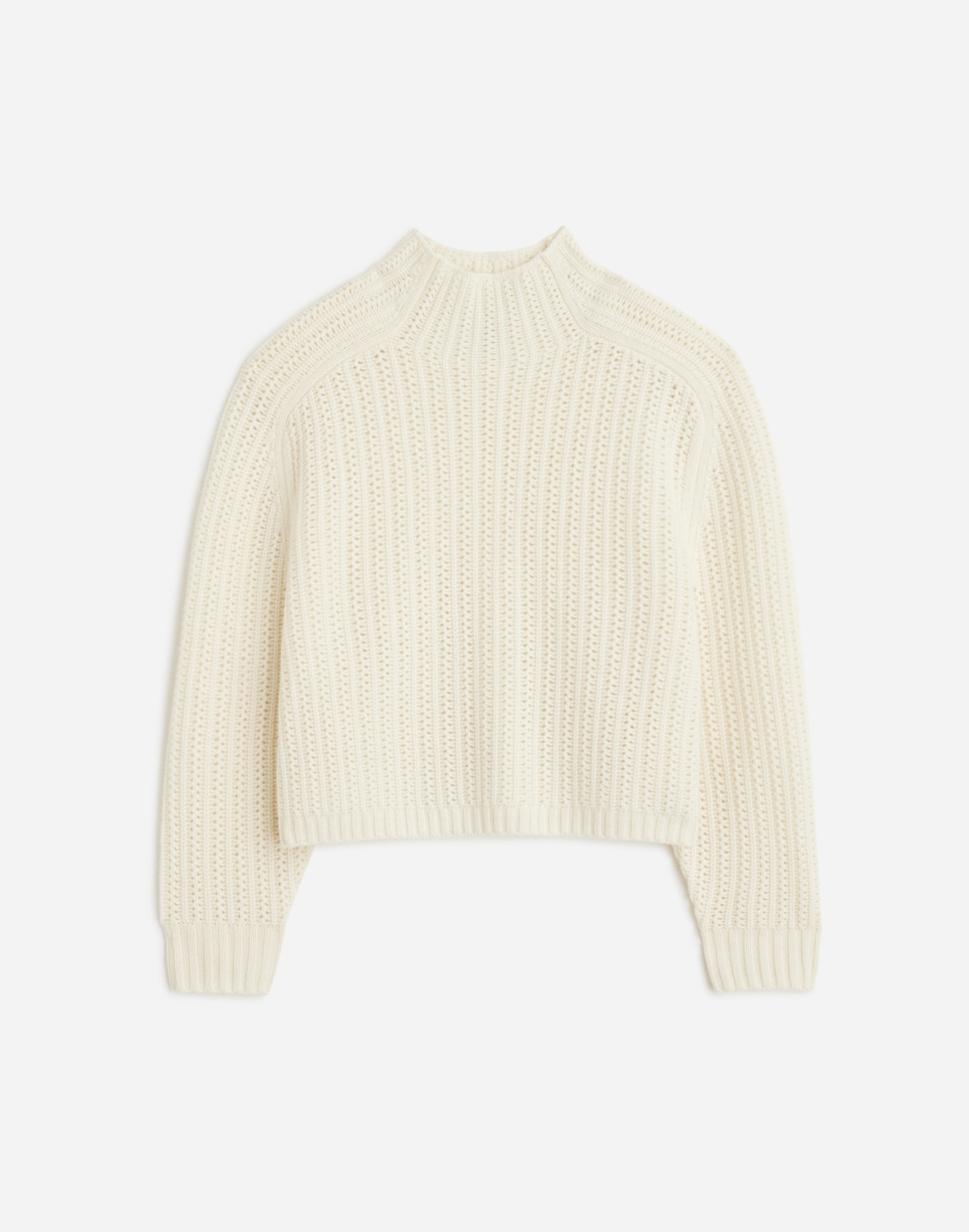 Pointelle-Stitch Mockneck Sweater | Madewell