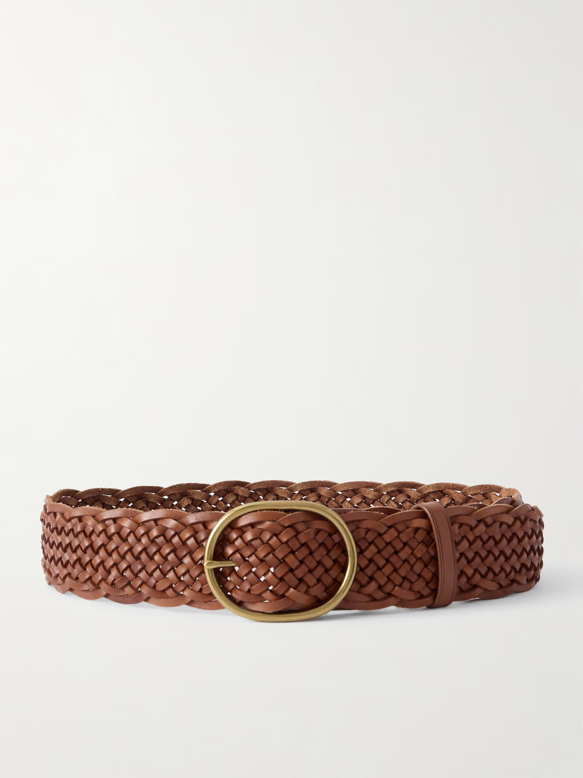 Woven leather belt | NET-A-PORTER (US)