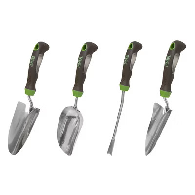 2.5 in. Ergo Gel Grip Stainless Steel Shovel with Fiber Glass Handle 2.0 in. Gardening Tool Set (4- Pack) - AMES | Target