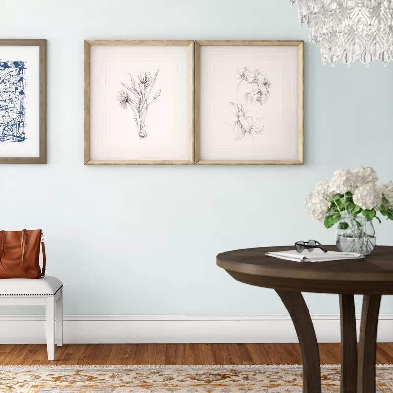 Botanical Sketches by Ethan Harper - 2 Piece Picture Frame Print Set | Wayfair Professional