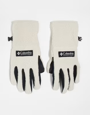 Columbia Helvetia II sherpa gloves in dark stone | ASOS (Global)