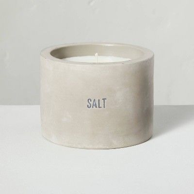 5oz Salt Mini Cement Candle - Hearth &#38; Hand&#8482; with Magnolia | Target