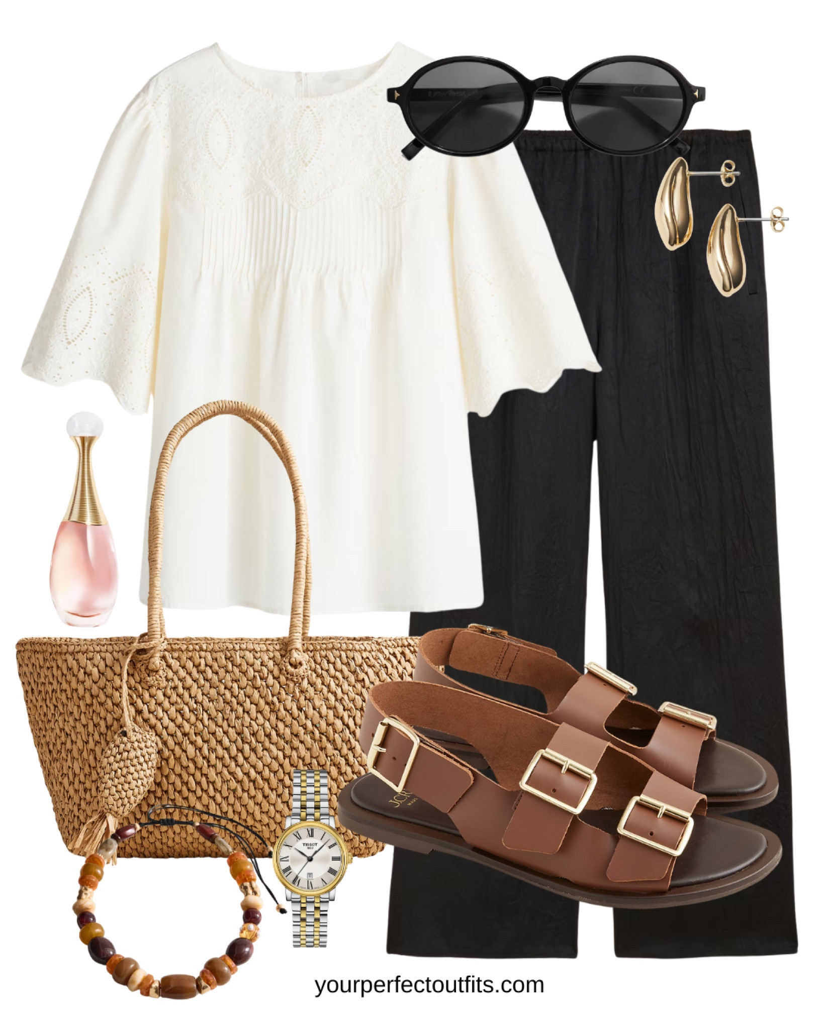 Summer outfit ideas 
Business casual look for summer days 
Easy summer outfit with a black trousers 

#LTKFindsUnder50 #LTKActive #LTKSeasonal