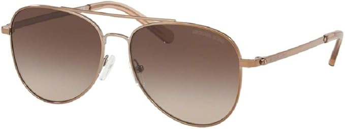 Michael Kors MK1045 SAN DIEGO Aviator Sunglasses For Women+FREE Complimentary Eyewear Care Kit | Amazon (US)