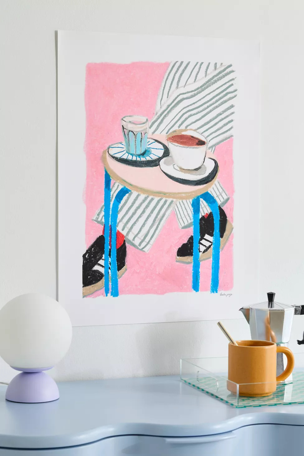 PSTR Studio Laura Page Coffee Stop Frameless Art Print | Urban Outfitters (US and RoW)