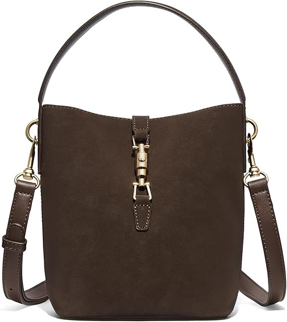 BOSTANTEN Small Bucket Bag for Women Crossbody Bags Trendy Vegan Leather Shoulder Purses Designer... | Amazon (US)