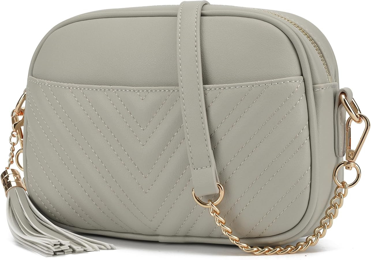 lola mae Quilted Crossbody Bag, Trendy Design Shoulder Purse | Amazon (US)