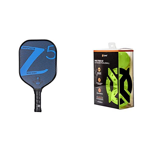 ONIX Graphite Z5 Pickleball Paddle & Fuse G2 Pickleball Ball 6 Pack - Offical Ball of The APP and PPA Tours, Neon Green - 6 Pack, One Size (KZ41006N-G2) | Amazon (US)
