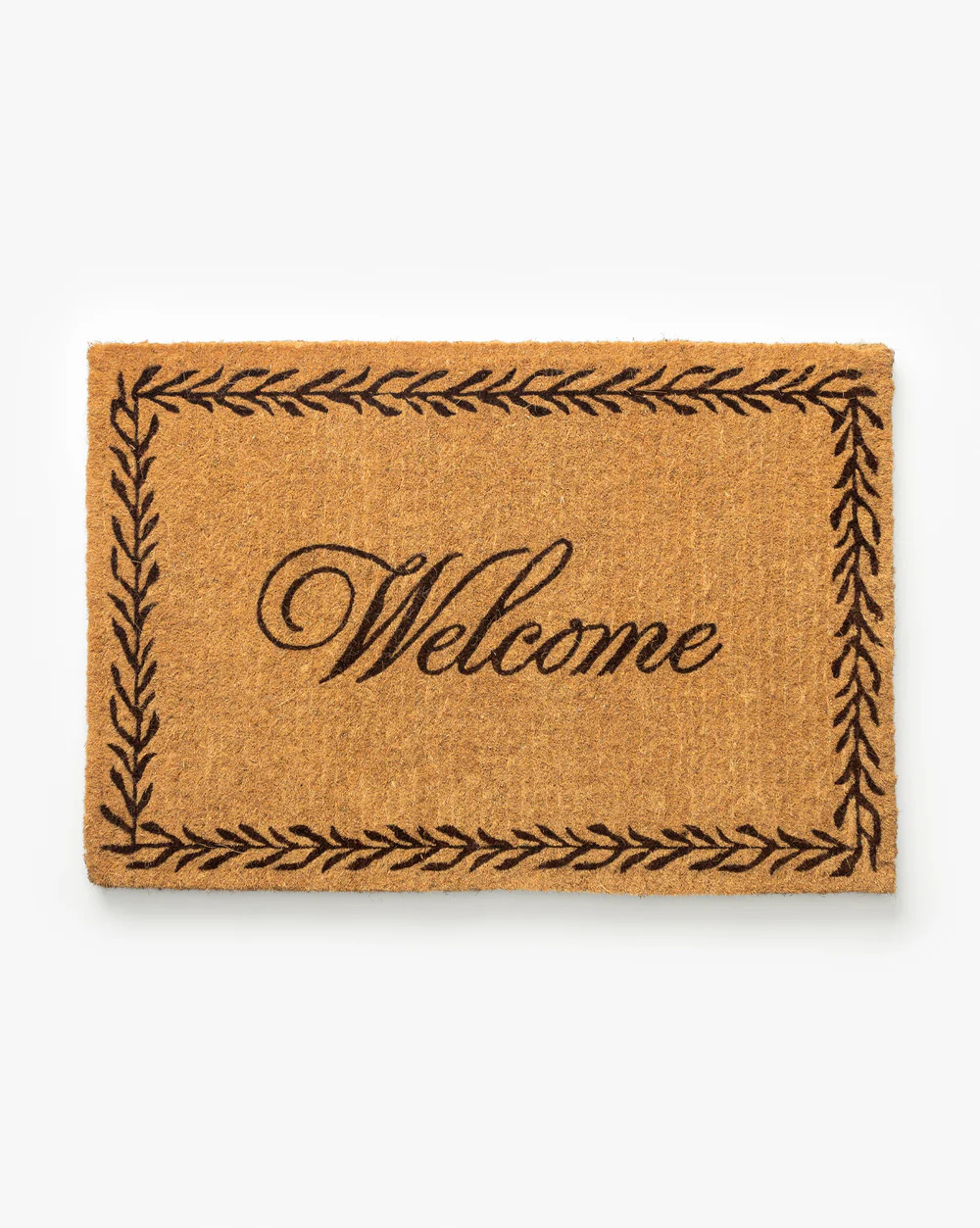 Welcome Doormat with Leaf Border | McGee & Co. (US)