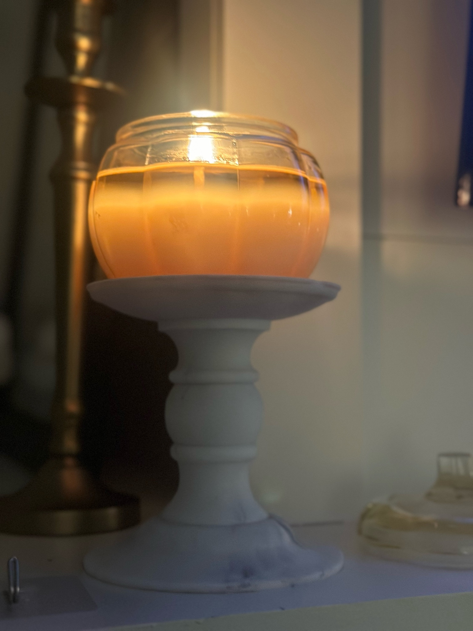 The prettiest pumpkin glass candle from Walmart! Love the scent too! Only $10! 🎃🧡

#LTKhome #LTKsalealert #LTKSeasonal