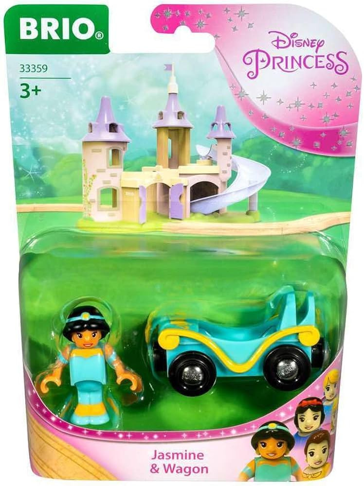 BRIO - 33359 Disney Princess Jasmine & Wagon | 2 Piece Toy Train for Kids Ages 3 and Up Multicolo... | Amazon (US)