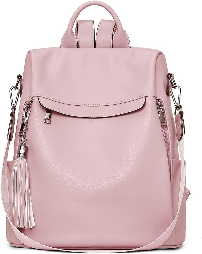 Telena Backpack Purse for Women, PU Leather Anti Theft Travel Backpack Purse Shoulder Bags with T... | Amazon (US)