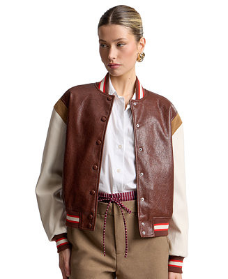 Women's Logo Varsity Colorblock Jacket | Macy's