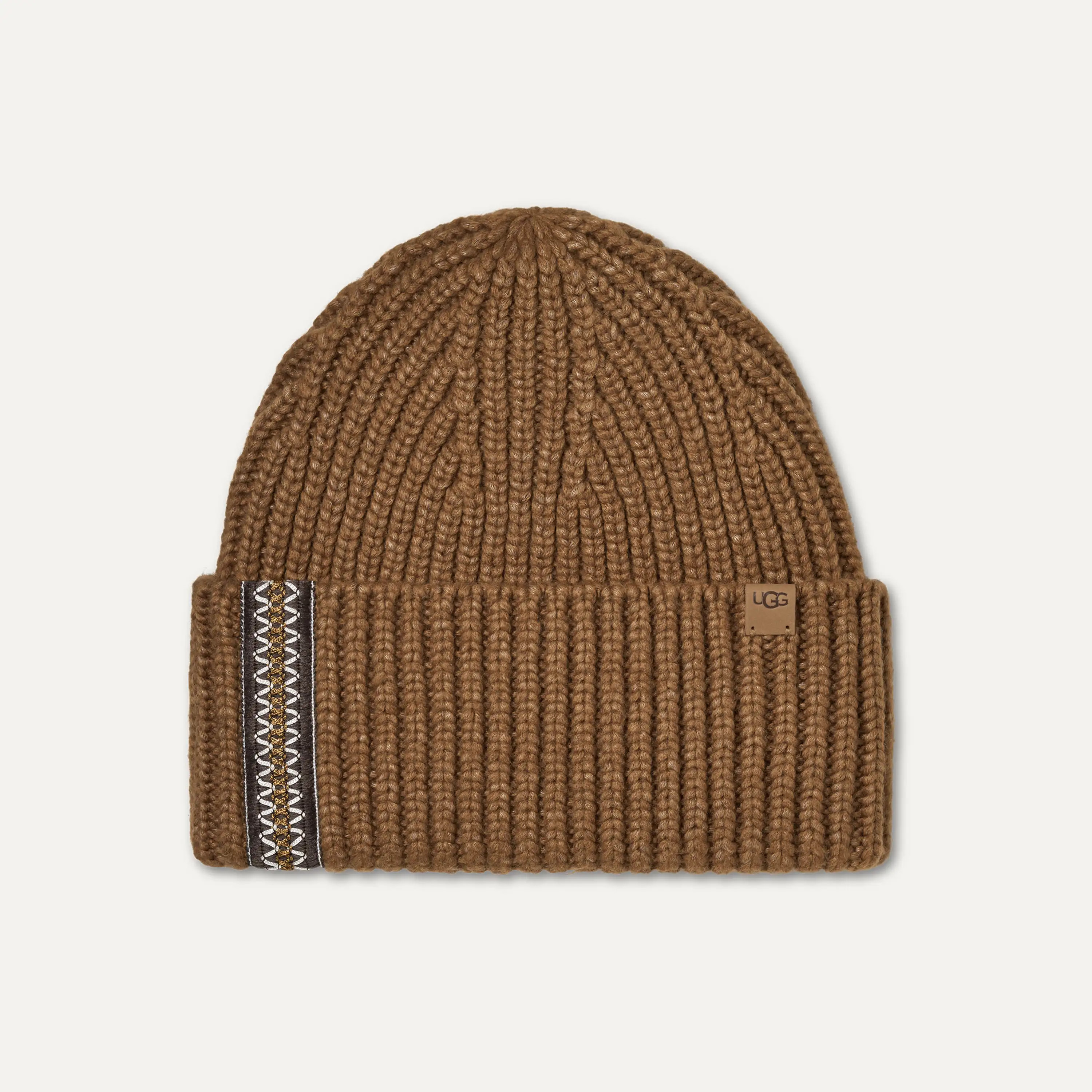 UGG® Women's Chunky Rib UGG®braid Beanie in Black | UGG (US)